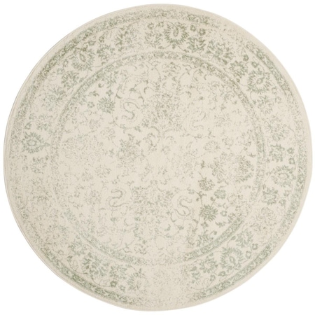 Safavieh Adirondack Round Area Rug; Ivory & Sage - 6 x 6 ft. ADR109V-6R